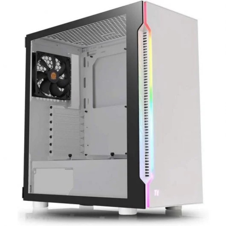 Thermaltake H200 TG RGB Snow Cristal Templado USB 3.1 Blanco