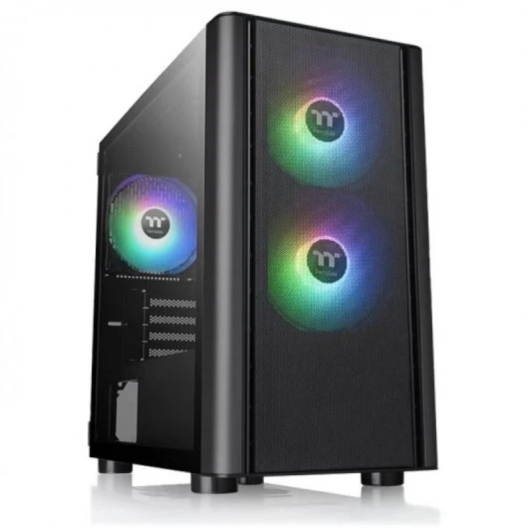 Thermaltake V150 TG ARGB Breeze Cristal Templado USB 3.0 Negra