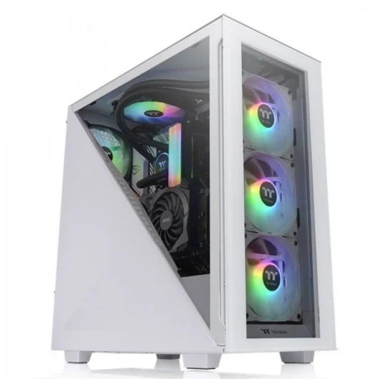 Thermaltake Divider 300 TG Snow ARGB Cristal Templado USB 3.0