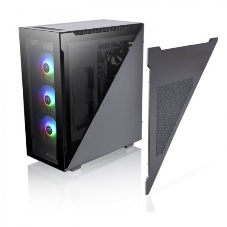 Thermaltake Divider 500 TG ARGB Cristal Templado USB 3.1 Negra