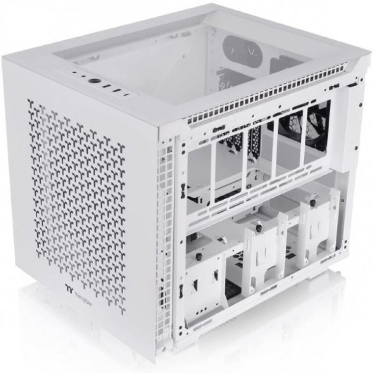 Thermaltake Divider 200 TG Air Snow Micro Chassis Cristal Templado USB 3.0