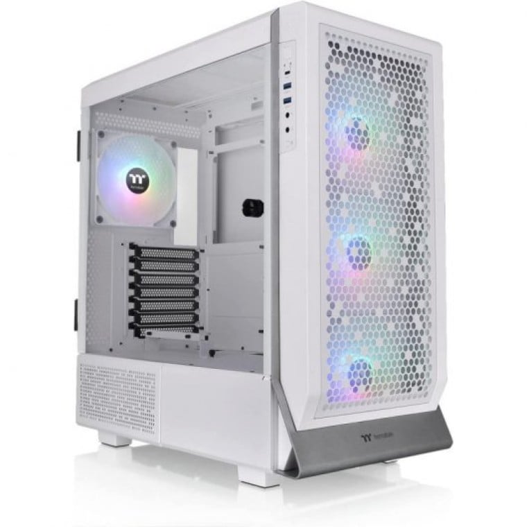 Thermaltake Ceres 500 TG ARGB Snow Cristal Templado USB 3.0