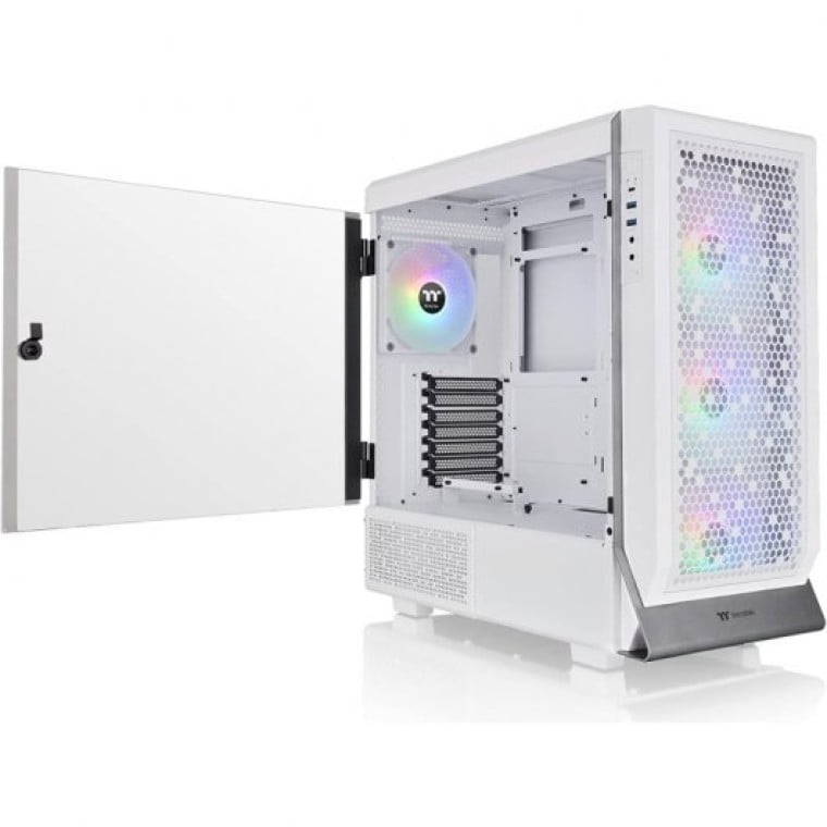 Thermaltake Ceres 500 TG ARGB Snow Cristal Templado USB 3.0