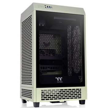 Torre PC Thermaltake The Tower 200 Mini Torre ITX Cristal Templado USB-C Verde Matcha