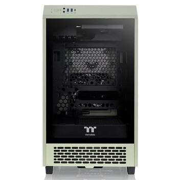 Torre PC Thermaltake The Tower 200 Mini Torre ITX Cristal Templado USB-C Verde Matcha