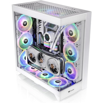Torre PC Thermaltake CTE E600 MX ARGB Snow Mid Tower EATX Cristal Templado USB-C Blanca Torre PC Thermaltake CTE E600 MX ARGB Snow Mid Tower EATX Cristal Templado USB-C Blanca
