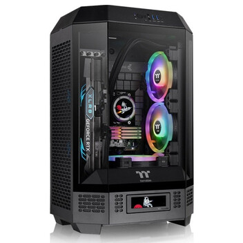 Torre PC Thermaltake The Tower 300 Micro Tower MATX Cristal Templado USB-C Negra