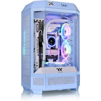 Torre PC Thermaltake The Tower 300 Hydrangea Blue Micro Tower MATX Cristal Templado USB-C Azul Torre PC Thermaltake The Tower 300 Hydrangea Blue Micro Tower MATX Cristal Templado USB-C Azul