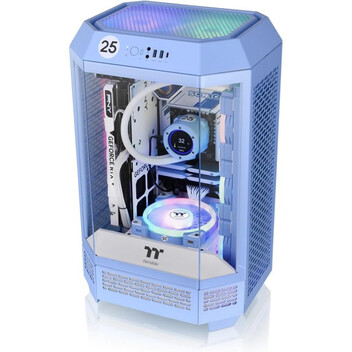 Torre PC Thermaltake The Tower 300 Hydrangea Blue Micro Tower MATX Cristal Templado USB-C Azul Torre PC Thermaltake The Tower 300 Hydrangea Blue Micro Tower MATX Cristal Templado USB-C Azul