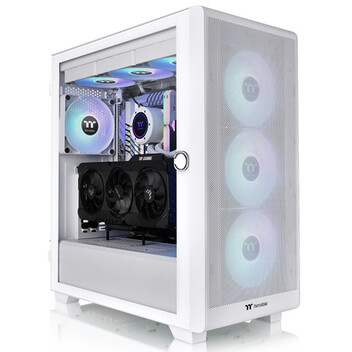 Torre PC Thermaltake S250 TG ARGB Snow Midi Tower ATX Cristal Templado USB 3.0 Blanca