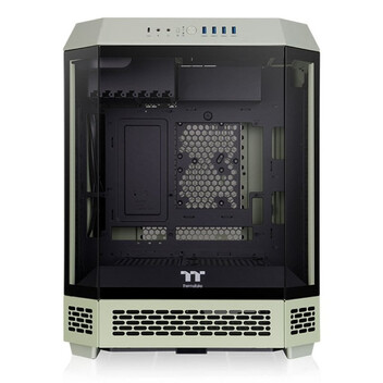 Torre PC Torre Thermaltake Green ATX Vidrio Templado Iluminación RGB Midi Tower Gaming