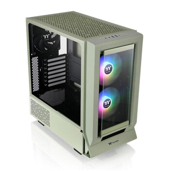 Torre PC Torre Thermaltake Verde Midi Tower Ventanas Vidrio Templado RGB ATX 7 Slot 2x140mm Torre PC Torre Thermaltake Verde Midi Tower Ventanas Vidrio Templado RGB ATX 7 Slot 2x140mm