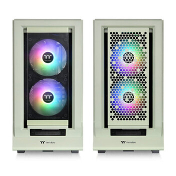 Torre PC Torre Thermaltake Verde Midi Tower Ventanas Vidrio Templado RGB ATX 7 Slot 2x140mm Torre PC Torre Thermaltake Verde Midi Tower Ventanas Vidrio Templado RGB ATX 7 Slot 2x140mm