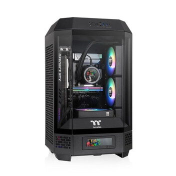 Torre PC Thermaltake The Tower 250 Mini-ITX 2x120mm Negro Vidrio Templado