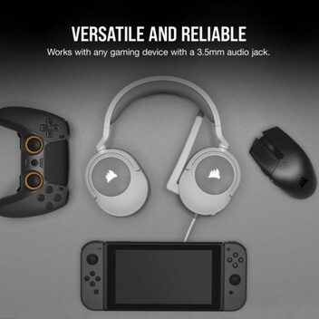 Corsair HS55 Stereo Auriculares Gaming Multiplataforma Blancos Corsair HS55 Stereo Auriculares Gaming Multiplataforma Blancos