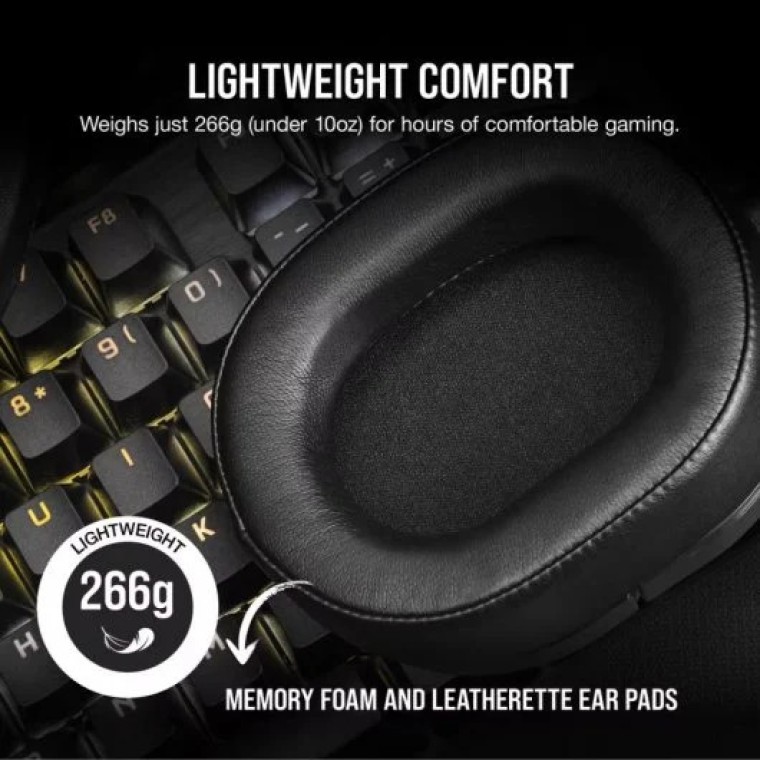 Corsair HS55 Wireless Auriculares Inalámbricos Gaming Carbon