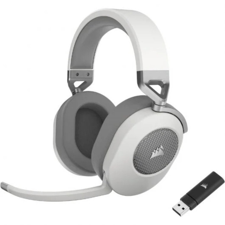 Corsair HS65 Wireless V2 Auriculares Gaming Inalámbricos 7.1 Blancos