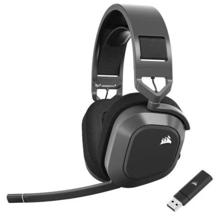 Corsair HS80 Max Wireless Auriculares Gaming Premium Inalámbricos Carbón