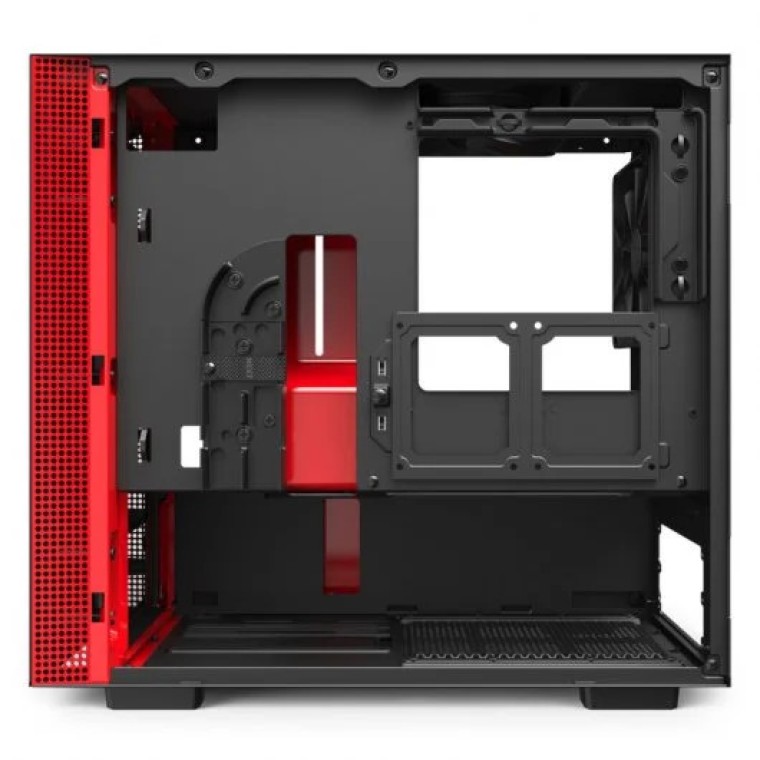 NZXT H210 Cristal Templado USB 3.1 Negro/Rojo Mate