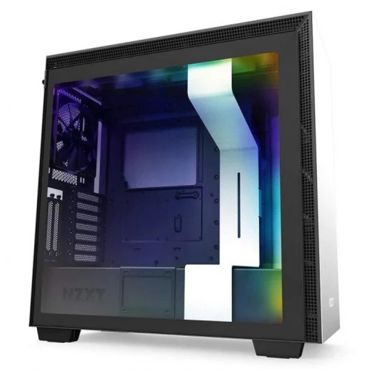 NZXT H710i Cristal Templado USB 3.1 RGB Blanco Mate