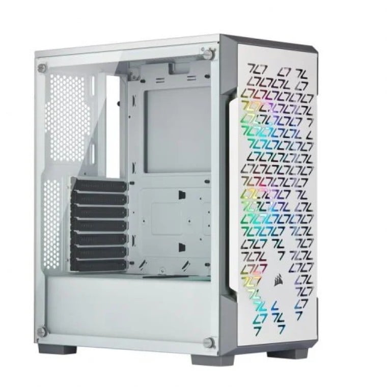 Corsair iCUE 220T RGB Airflow Cristal Templado USB 3.0 Blanca