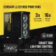 Corsair iCUE 465X RGB Cristal Templado USB 3.0 Negra