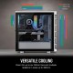 Corsair iCUE 465X RGB Cristal Templado USB 3.0 Blanca