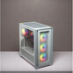 Corsair iCUE 4000X RGB Cristal Templado USB 3.0 Blanca