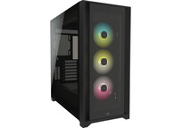 Corsair iCUE 5000X Torre ATX RGB Cristal Templado Negra