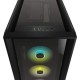 Corsair iCUE 5000X Torre ATX RGB Cristal Templado Negra