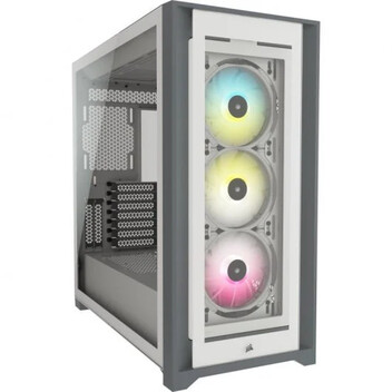 Corsair iCUE 5000X RGB Cristal Templado USB 3.0 Blanca Corsair iCUE 5000X RGB Cristal Templado USB 3.0 Blanca