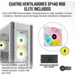 Corsair iCUE 7000X RGB Cristal Templado USB 3.0 Blanca