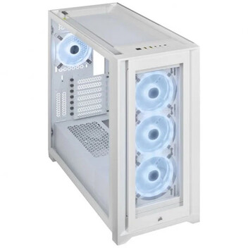 Corsair iCUE 5000X RGB QL Edition Cristal Templado USB 3.1 Blanca