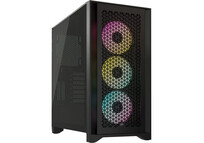 Corsair iCUE 4000D RGB AIRFLOW Cristal Templado USB 3.2 Negra