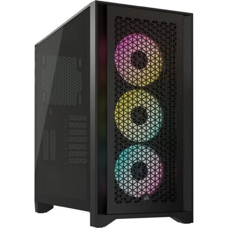 Corsair iCUE 4000D RGB AIRFLOW Cristal Templado USB 3.2 Negra