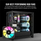 Corsair iCUE 4000D RGB AIRFLOW Cristal Templado USB 3.2 Negra