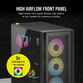 Corsair iCUE 4000D RGB AIRFLOW Cristal Templado USB 3.2 Negra