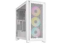 Corsair iCUE 4000D RGB AIRFLOW Cristal Templado USB 3.2 Blanca