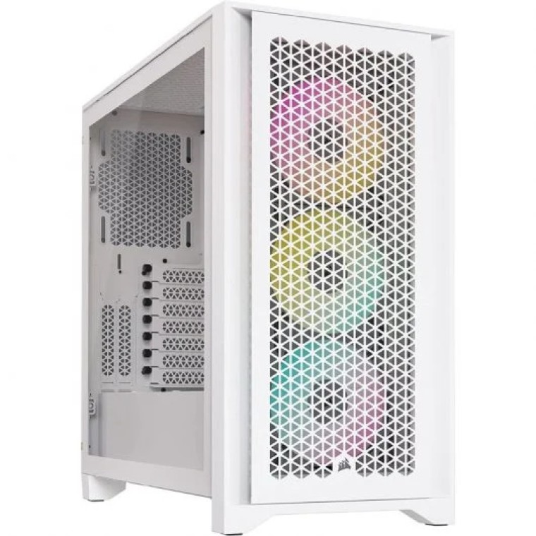 Corsair iCUE 4000D RGB AIRFLOW Cristal Templado USB 3.2 Blanca