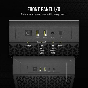 Corsair 3000D AIRFLOW Cristal Templado USB 3.0 Negra Corsair 3000D AIRFLOW Cristal Templado USB 3.0 Negra