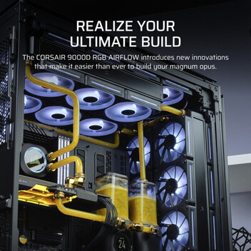Torre PC Corsair iCUE LINK 9000D RGB AIRFLOW Full Tower ATX Cristal Templado USB-C Negra Torre PC Corsair iCUE LINK 9000D RGB AIRFLOW Full Tower ATX Cristal Templado USB-C Negra