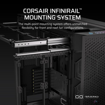 Torre PC Corsair iCUE LINK 9000D RGB AIRFLOW Full Tower ATX Cristal Templado USB-C Negra Torre PC Corsair iCUE LINK 9000D RGB AIRFLOW Full Tower ATX Cristal Templado USB-C Negra