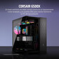 Torre PC Corsair 6500X Semitorre ATX Doble Cristal Templado USB-C Negro Obsidiana