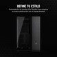 Torre PC Corsair 6500X Semitorre ATX Doble Cristal Templado USB-C Negro Obsidiana