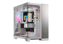 Torre PC Corsair 6500X Semitorre ATX Doble Cristal Templado USB-C Blanco/Aluminio