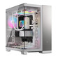 Torre PC Corsair 6500X Semitorre ATX Doble Cristal Templado USB-C Blanco/Aluminio