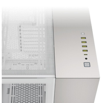 Torre PC Corsair 6500X Semitorre ATX Doble Cristal Templado USB-C Blanco/Aluminio