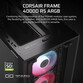 Torre PC Corsair FRAME 4000D RS ARGB Semi Torre E-ATX Cristal Templado USB-C Negra