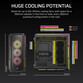 Torre PC Corsair iCUE LINK 5000T LX RGB Mid Tower EATX Cristal Templado USB-C Negra