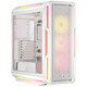 Torre PC Corsair iCUE LINK 5000T LX RGB Mid Tower EATX Cristal Templado USB-C Blanca